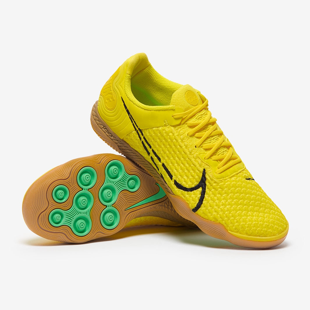 Chuteira Nike ReactGato Futsal – Opti Yellow/Black/Gum Light Brown - Imagem 1