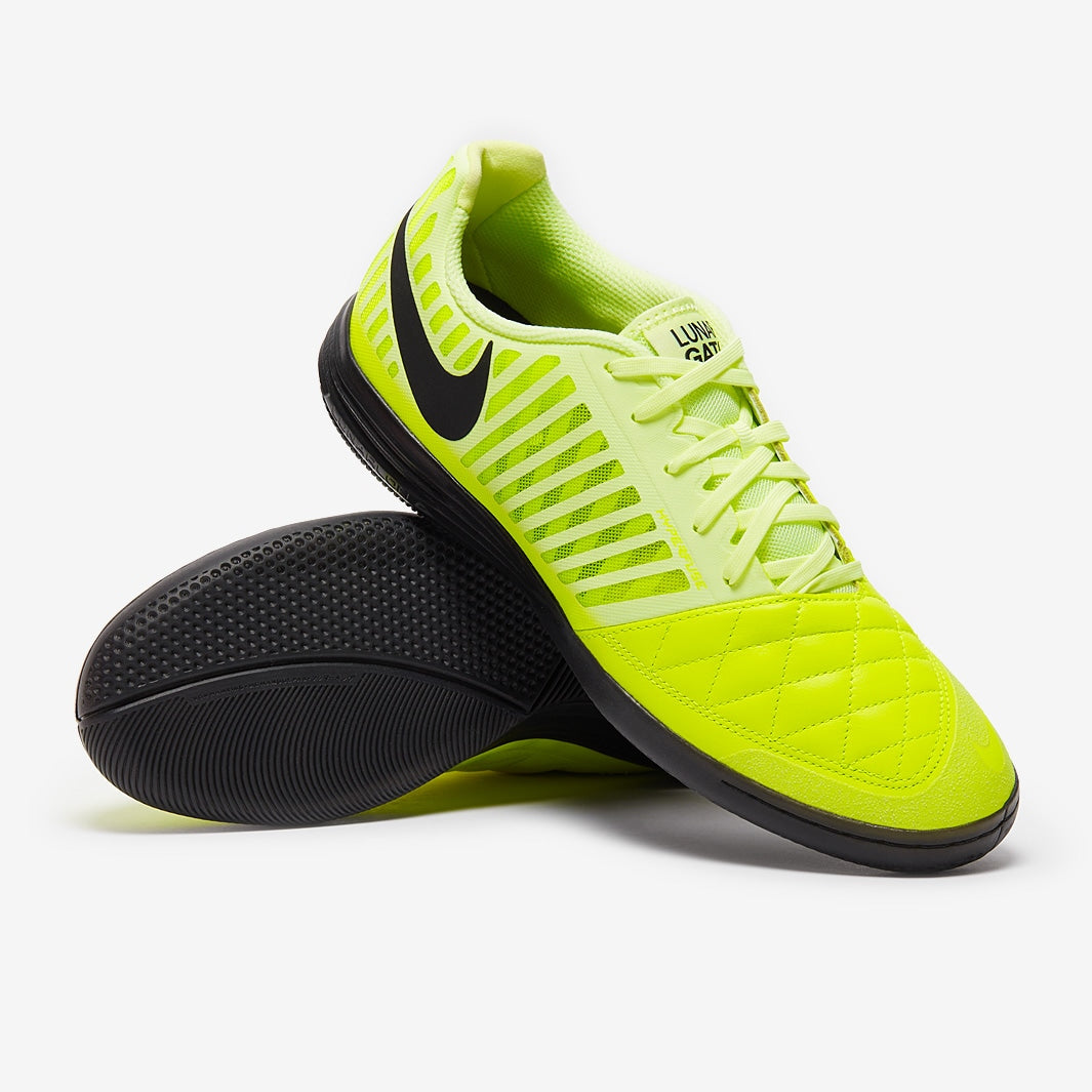 Chuteira Nike Lunar Gato 2 Futsal – Black/Volt - Imagem 1