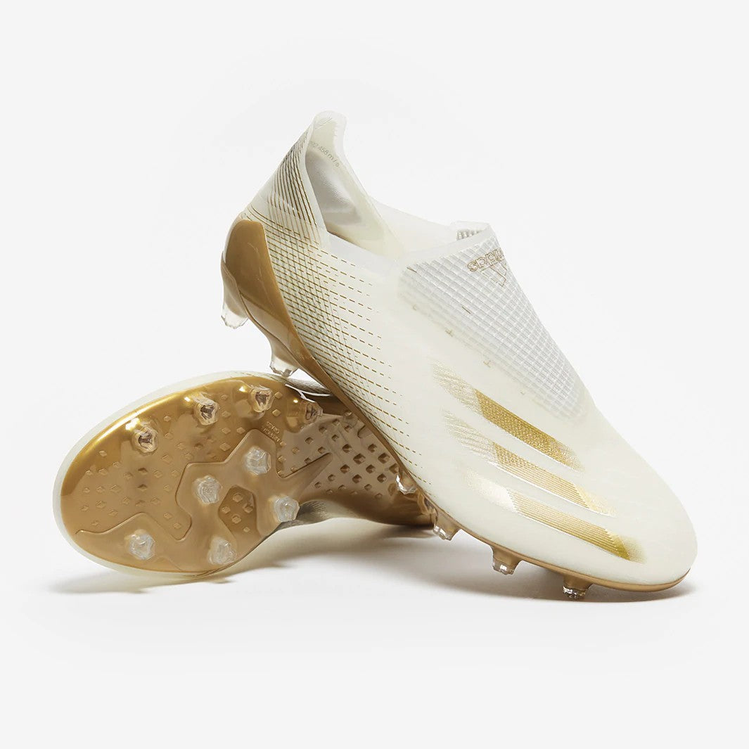 Chuteira Adidas X Ghosted White/Gold - Imagem 1
