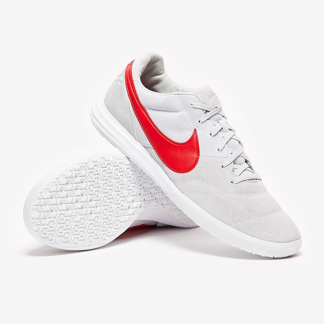 Chuteira Nike Premier 2 Sala Futsal – Pure Platinum/University Red/White - Imagem 1