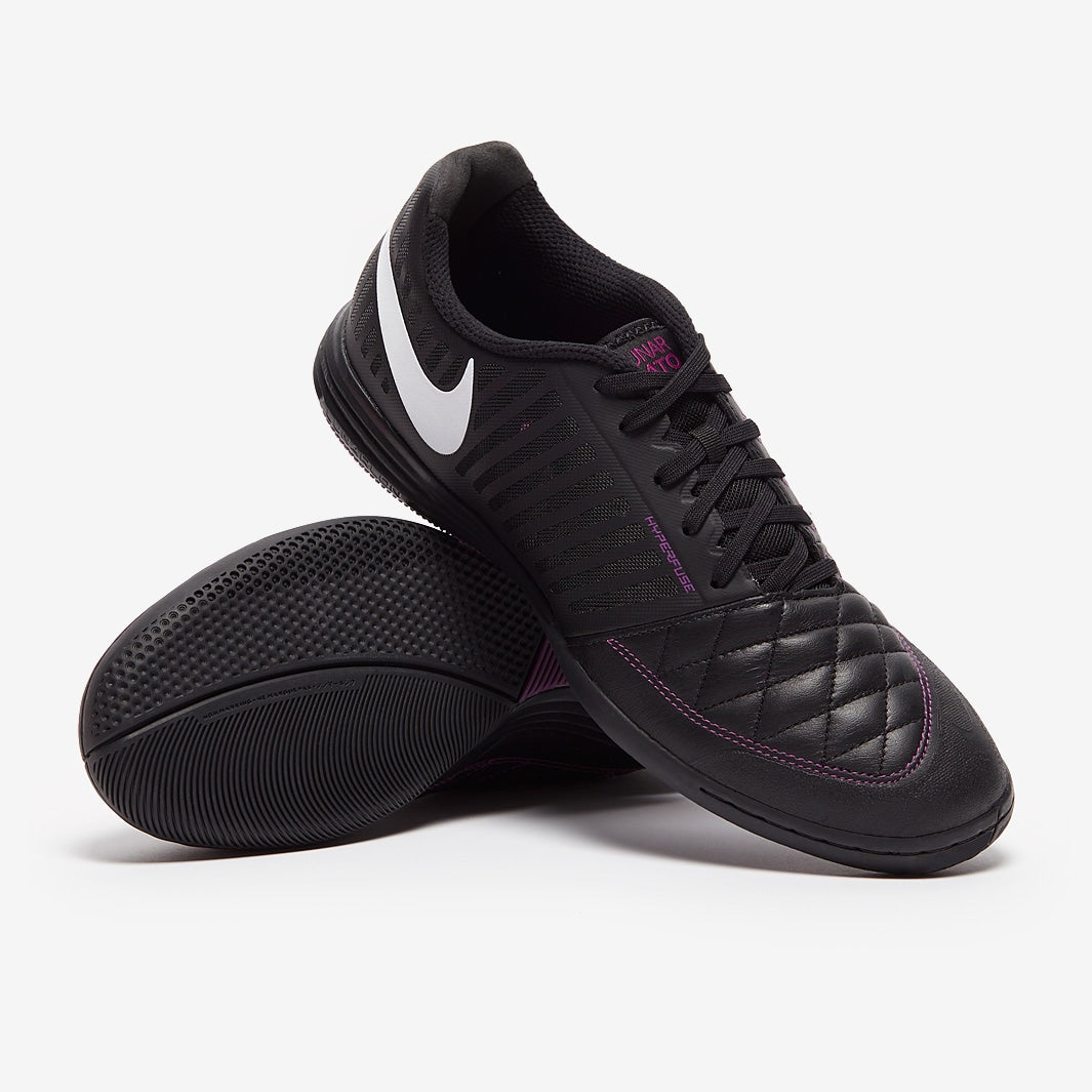 Chuteira Nike Lunar Gato 2 Futsal – Black/White/Viotech - Imagem 1