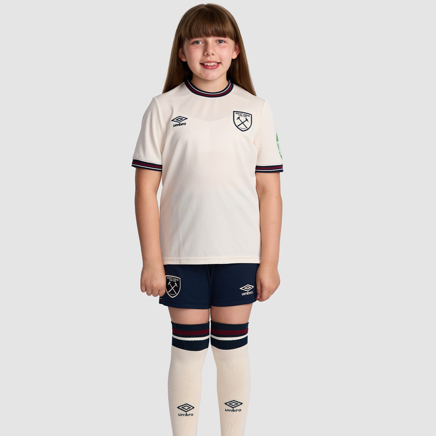 Kit Infantil West Ham 2025/26 Away - Imagem 1