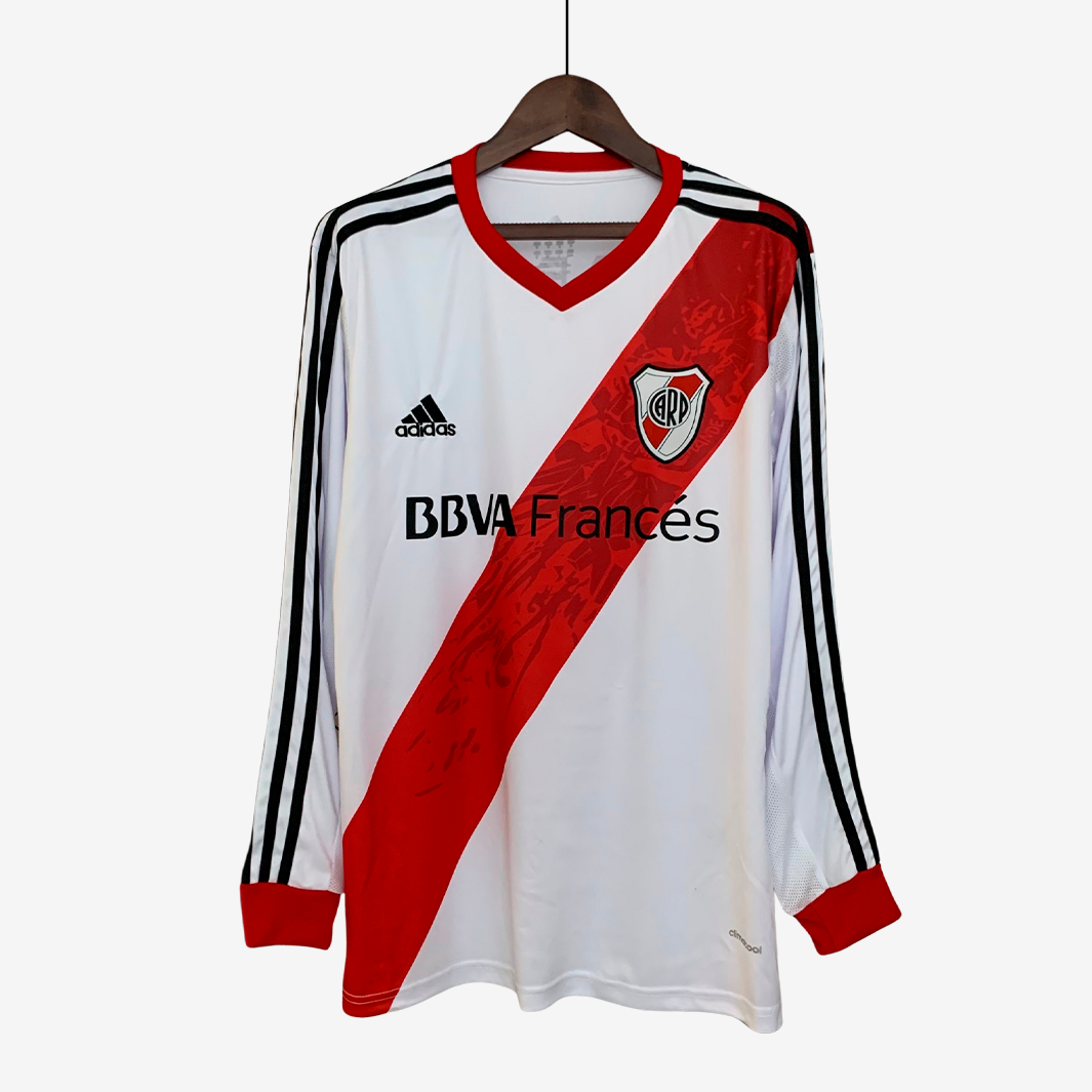 Camisa River Plate 2013/14 Home Manga Longa – Retrô - Imagem 1