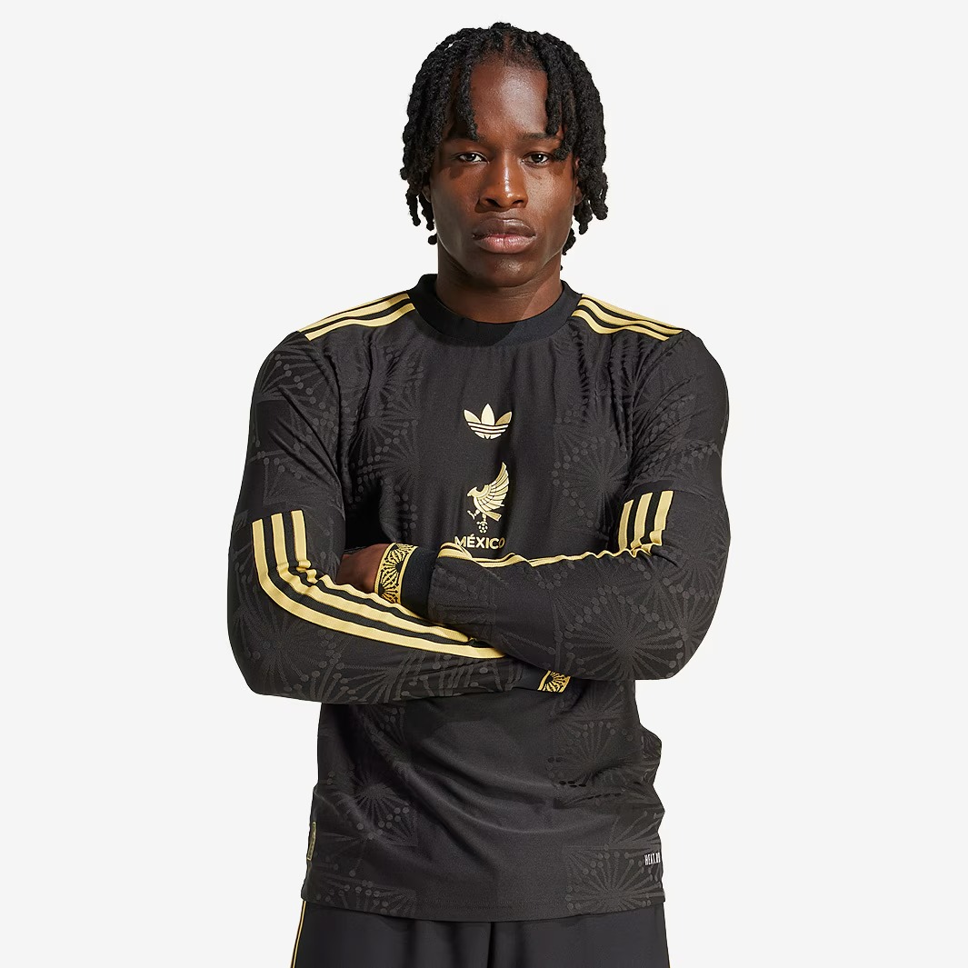 Camisa México 2025/26 Gold Manga Longa – Torcedor - Imagem 1