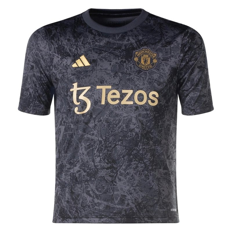 Camisa Manchester United 2024/25 Stone Roses Aquecimento – Torcedor - Imagem 1
